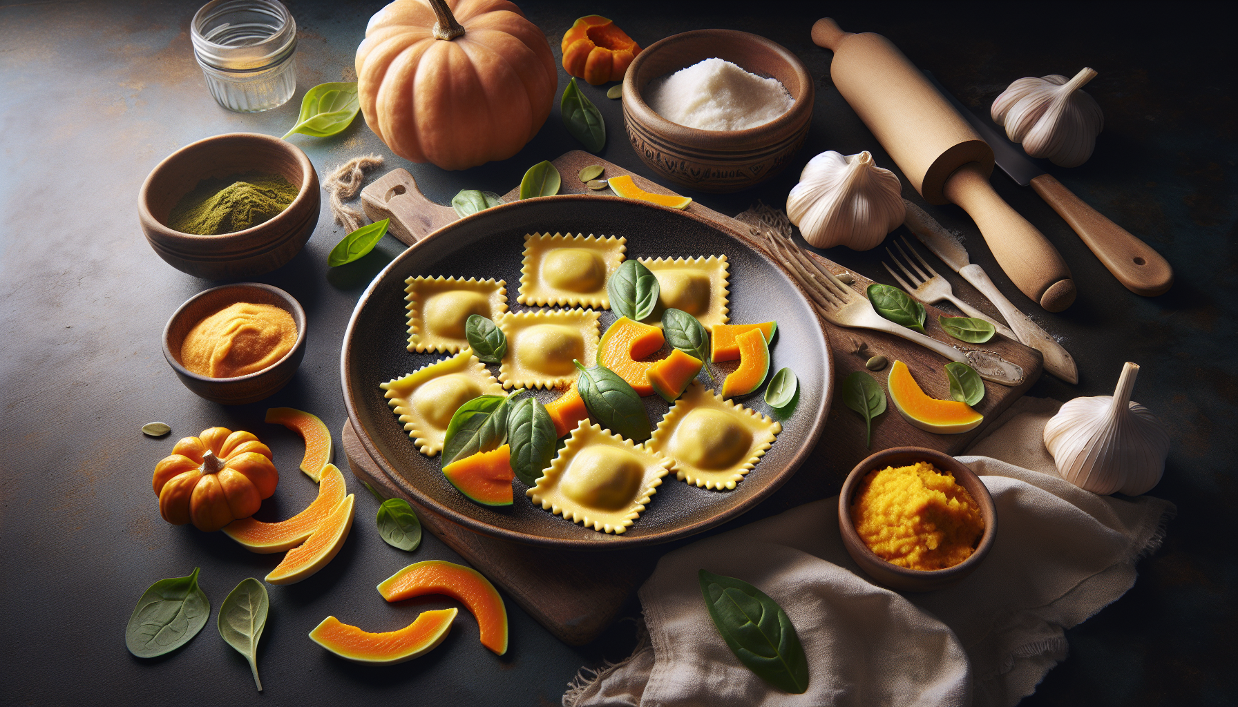 ravioli di zucca